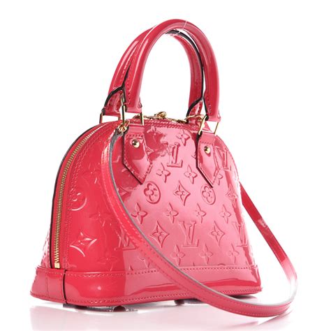 lv alma bb vernis|louis vuitton handbag pink strap.